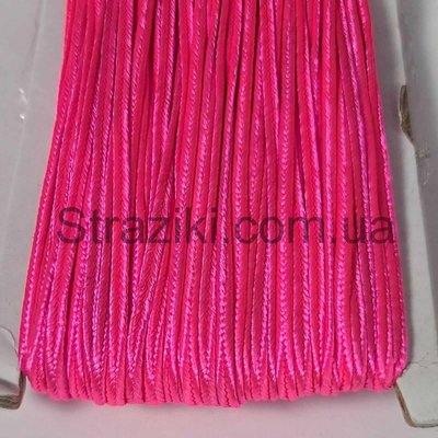 Сутажный шнур ярко-розовый 1м с-16 фото