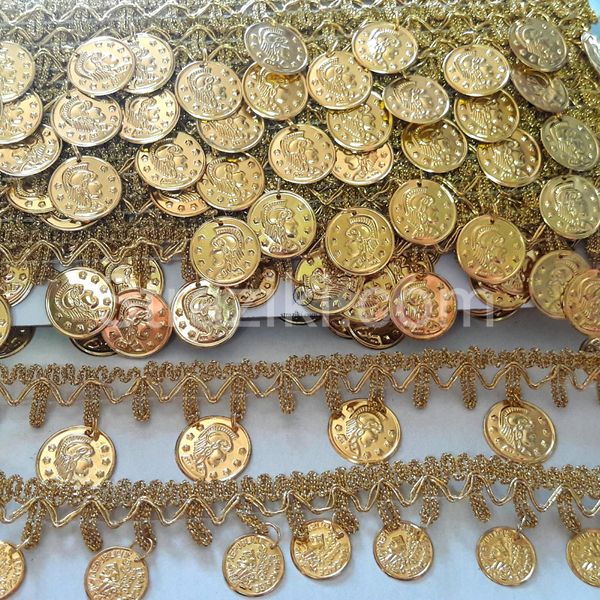 15мм Тесьма монетки золото 1м 3060 фото