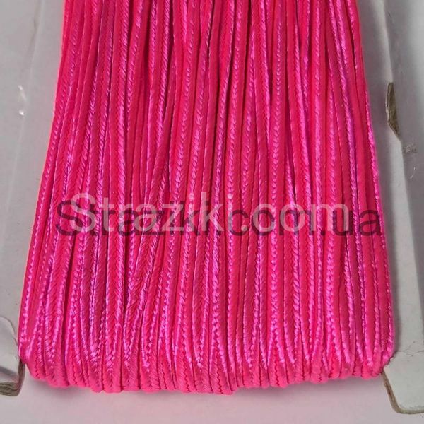 Сутажный шнур ярко-розовый 1м с-16 фото