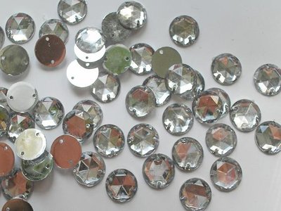 12мм пришивные камни кристалл 100шт 0127 фото