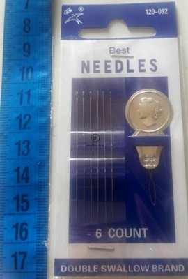 Голки для бісеру №120-092 (6шт) Needles 223-020 фото