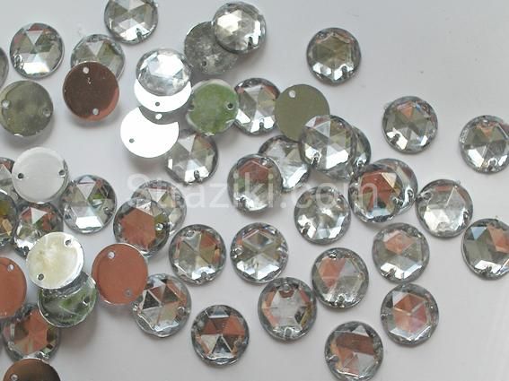 12мм кристалл пришивные камни с гранями 2000шт опт-0032 фото