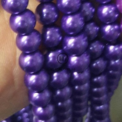 6мм перли кераміка фіолетовий 148-150шт 0500-8б фото