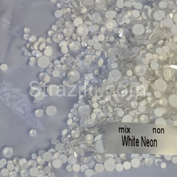 mix ss3-ss20 WHITE NEON Non hot Fix 1440шт 11082 фото