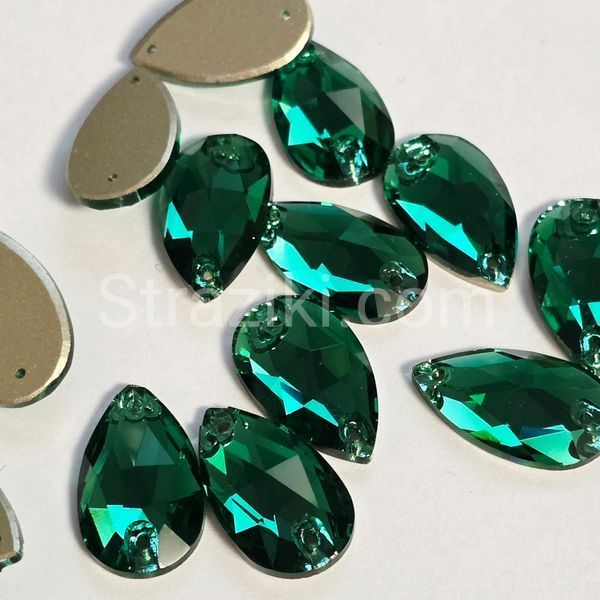 11*18mm крапля Premium Emerald 1шт PR-1037 фото