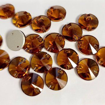 12мм риволи Premium TANGERINE 1шт PR-0072 фото