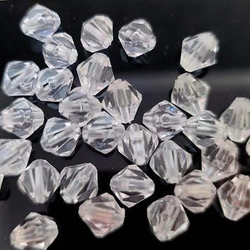 10мм біконус crystal акрил 100шт 0347-6 фото