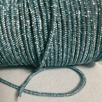 3,5мм lt.aquamarine 1м шнур стразовый на силиконе 555-092 фото
