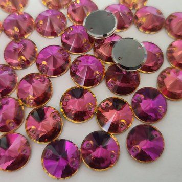 12мм риволи Premium Rose Violet 1шт PR-1145 фото