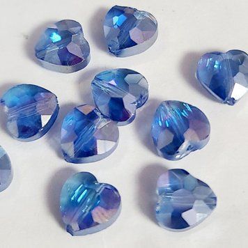 8*8мм сердце lt.sapphire_AB 10шт 444-075 фото
