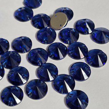12мм ріволі Premium Capri_Blue 1шт PR-1122b фото