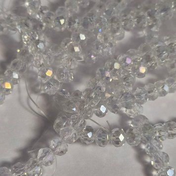 8мм ронделі №1 crystal_AB 66шт 444-091 фото