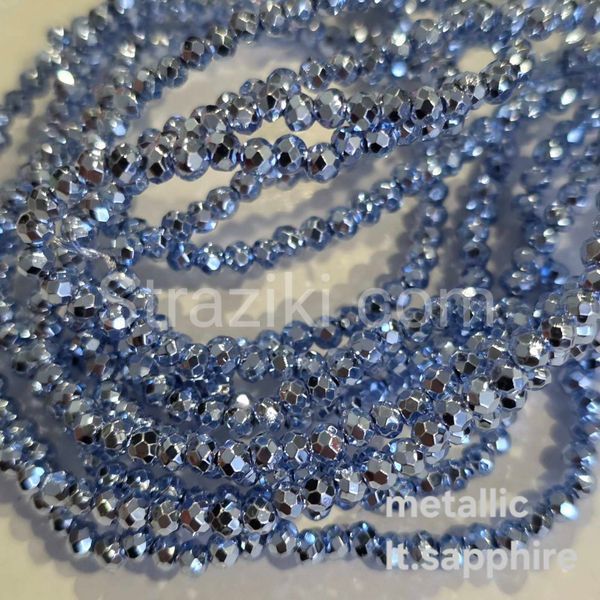 3,3мм 125-130 шт lt.sapphire металік 333-109 фото