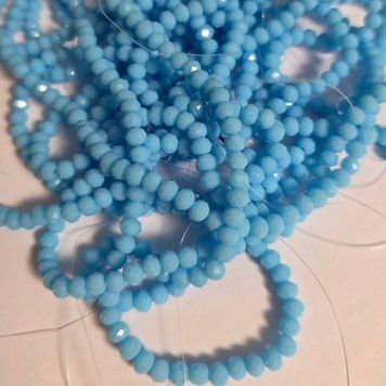 4мм SKY Blue непрозрачные рондели 110шт 1900051с фото