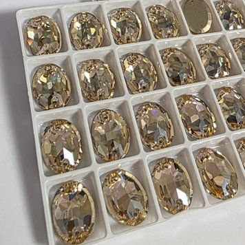 13*18mm овал Premium golden shadow 1шт PR-1036 фото