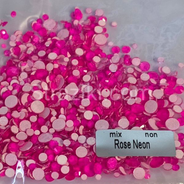 mix ss3-ss20 ROSE NEON  Non hot Fix 1440шт 11082 фото