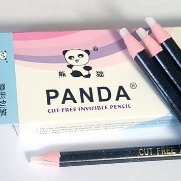 Олівець PANDA білий для тканини, що самозаточується 1шт 1743 фото