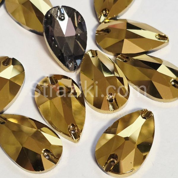 11*18мм крапля пришивні gold 1шт 3038-6 фото