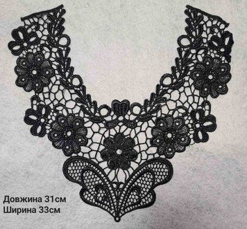 33*31см Горловина черная 1шт 08450а фото