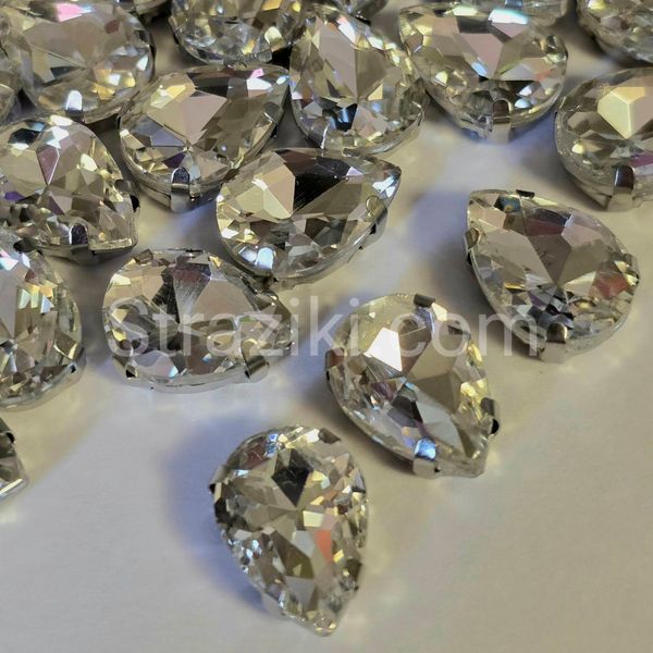 10*14мм крапля crystal в оправі скло 1шт 0007-89в фото