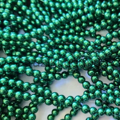 6мм перли кераміка зелені 148-150шт 0400-6 фото