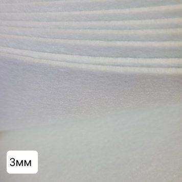 3мм набор фетру білий А4 (20*30см) 10л ф-0100 фото