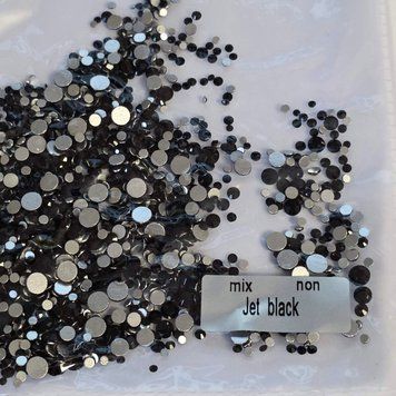 mix ss3-ss16 JET BLACK Non hot Fix 1440шт 11082 фото