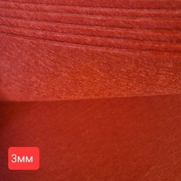 3мм набор фетру червоний А4 (20*30см) 10л ф-0100 фото