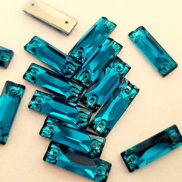 6*18мм baguette Premium Blue_zircon 1шт PR-1028-2 фото