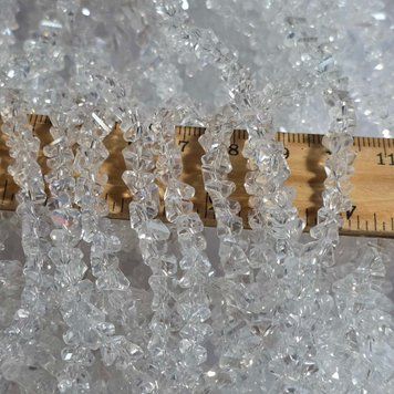 4*2,7мм Скло трикутник crystal_AB 124шт 4-0025 фото