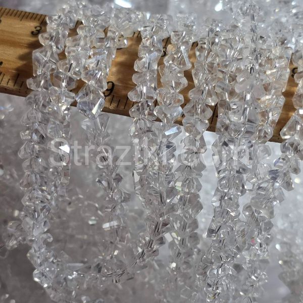 4*2,7мм Скло трикутник crystal_AB 124шт 4-0025 фото
