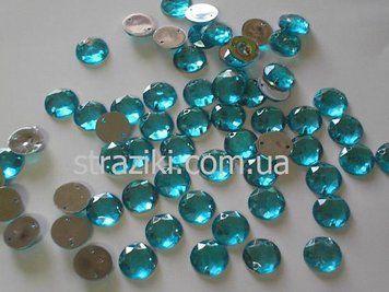 6мм круглые камни бирюзовые 100шт. 0032 фото