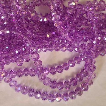 6мм violet_АВ ронделі скло 80-85шт 444-066с фото