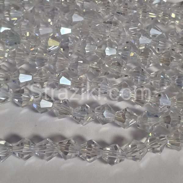 8мм биконус crystal_AB , стекло 38шт 1900006-1 фото