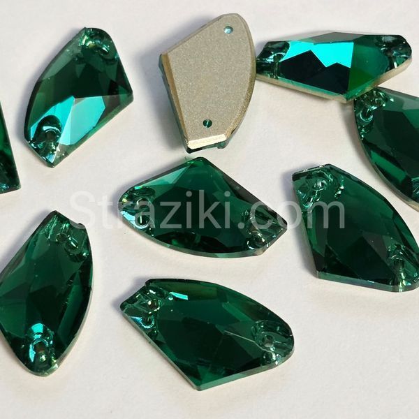 12*19mm galactic Premium Emerald 1шт PR-1037 фото