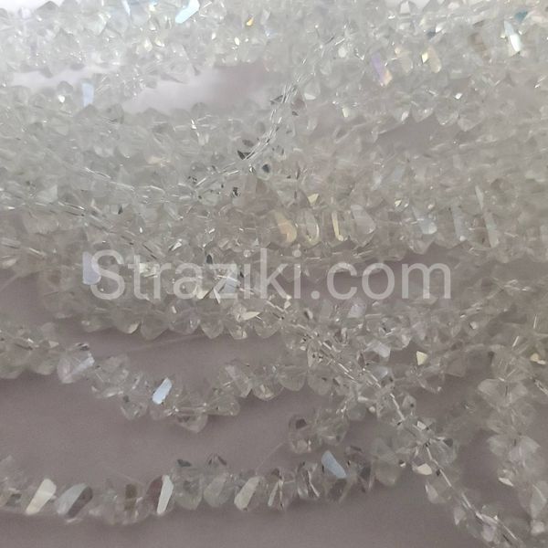 6*3,5мм мм 30см Скло трикутники crystal_AB 90шт 0078тр фото